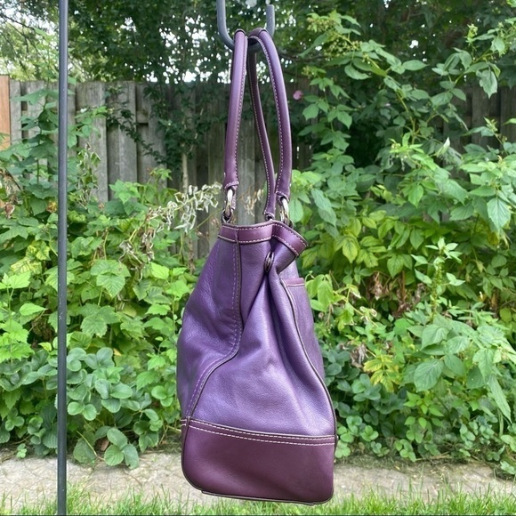 Coach  Plum Leather C1461-Z33008 Satchel - Picture 3 of 16